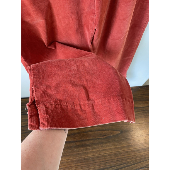 Willow, Women’s Brick Orange Red Wide Leg Small Gauge Corduroy Pants Size medium - Picture 4 of 10